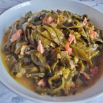 Bowl Of Slow Cooked Southern Style Collard Greens