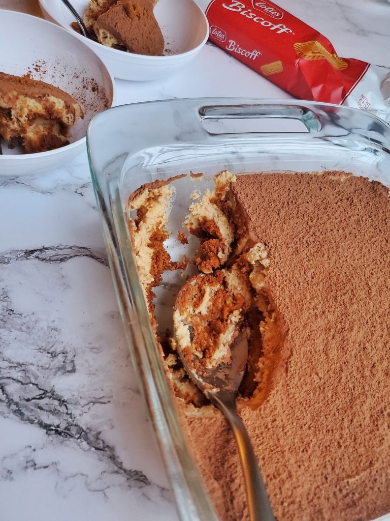 Quick Cookie Butter Tiramisu with Kahlua Liqueur