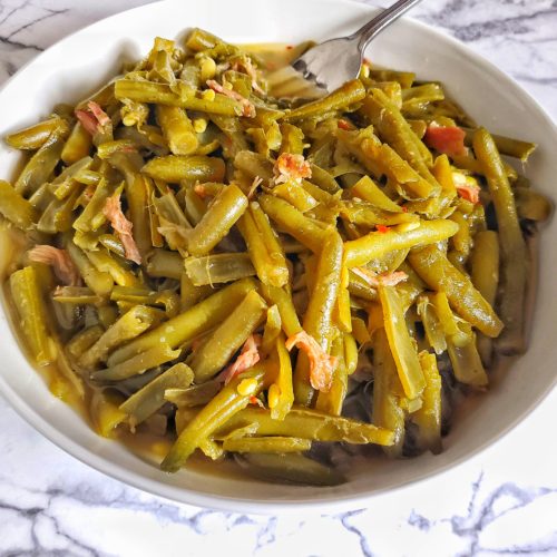 Slow-Cooked String Beans with Smoked Turkey